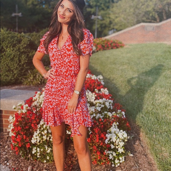 Tanya Taylor Red Floral Dress - Picture 8 of 8